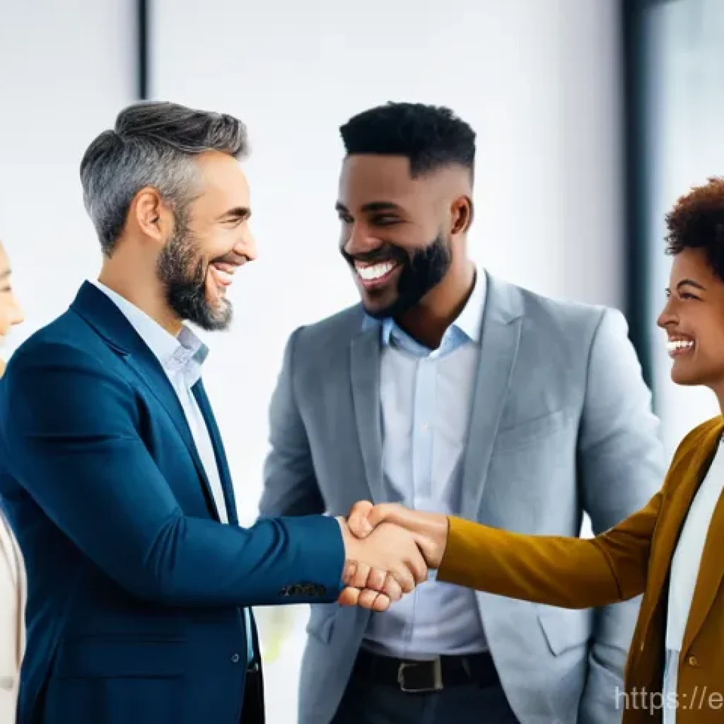 사회복지사 취업 네트워크 활용법 - **Prompt:** A diverse group of professional social workers, men and women of various ethnicities and...