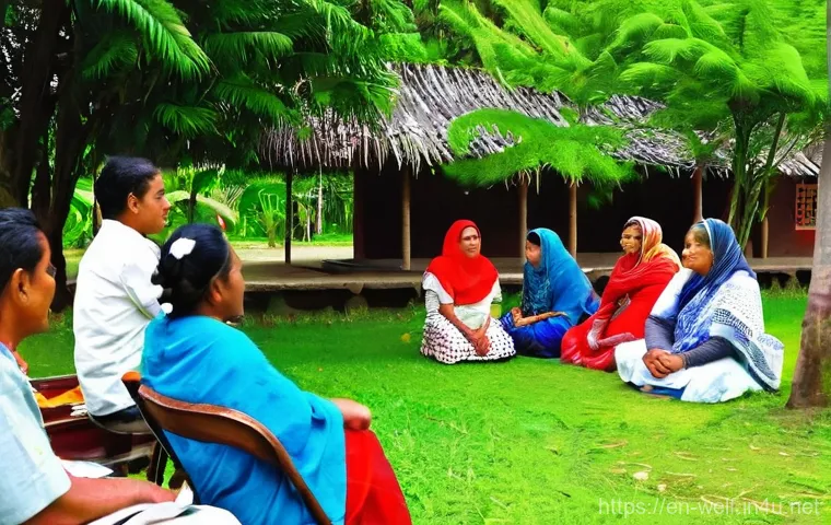 사회복지사 해외 연수 프로그램 - **Prompt 1: Global Classroom - Cultural Exchange and Learning**
    A diverse group of adults and yo...